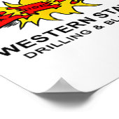 Sanders Construction Logo On Left Chest  ポスター (角)