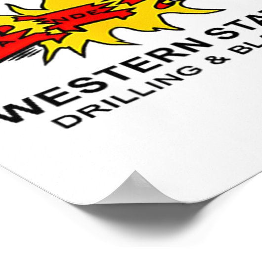 Sanders Construction Logo On Left Chest  ポスター (角)