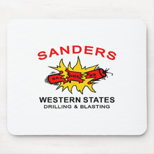 Sanders Construction Logo On Left Chest マウスパッド (正面)