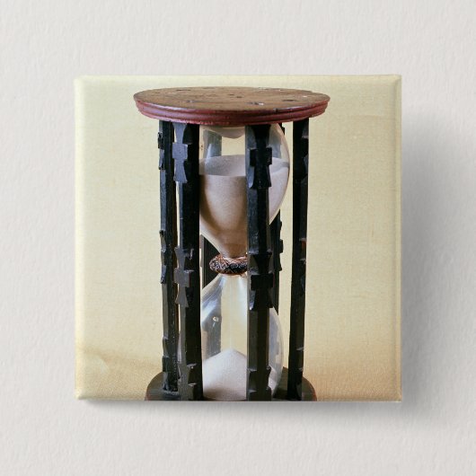 Sandglass、17世紀 缶バッジ (正面)