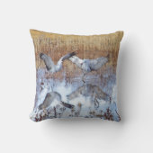 Sandhillは鳥の動物の野性生物の枕を伸ばします クッション (正面)