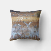 Sandhillクレーン鳥の野性生物の聖書の装飾用クッション クッション (裏面)