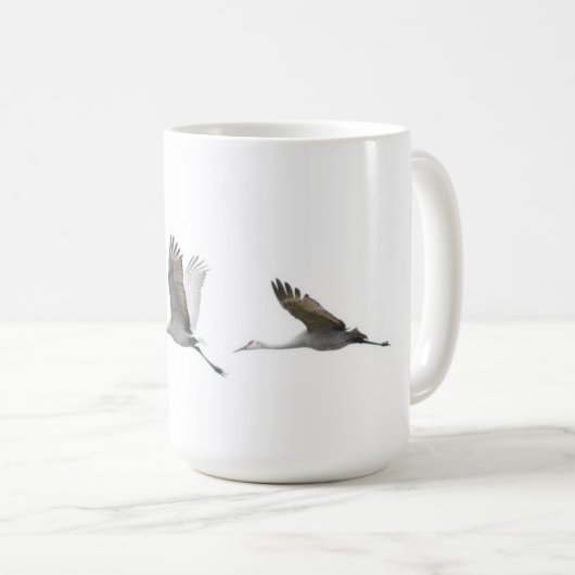 Sandhill圧倒するクレーンマグ コーヒーマグカップ (正面右)