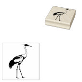 Sandhill Crane preparing to return home ラバースタンプ (押印)