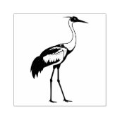 Sandhill Crane preparing to return home ラバースタンプ (インプリント)