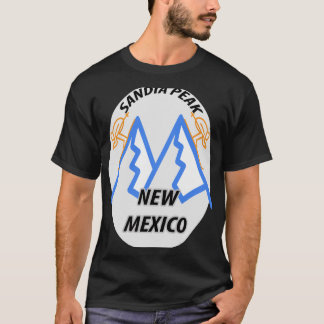 SANDIA PEAK New Mexico circleでのスキー Tシャツ