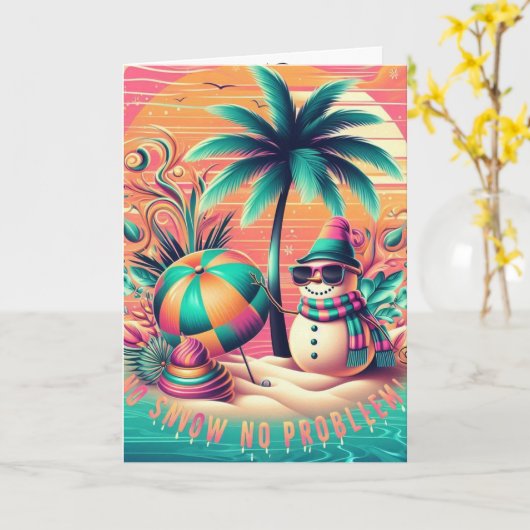 Sandman Christmas Card カード (黄色い花)