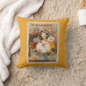 Sandow Trocaderoのボードビルのカーニバルのテーマ クッション (ブランケット)