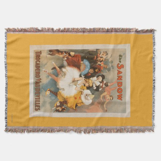 Sandow Trocaderoのボードビルのカーニバルのテーマ スローブランケット (正面)