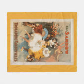 Sandow Trocaderoのボードビルのカーニバルのテーマ フリースブランケット (正面(横))