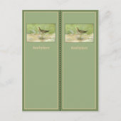 Sandpiperかわいらしブックマーク ポストカード (正面)