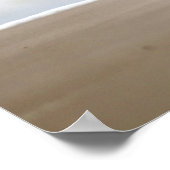 Sandpiper with Two Sanderlings on the Beach 16x20 ポスター (角)