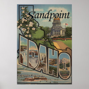 Sandpoint、アイダホ-大きい手紙場面 ポスター