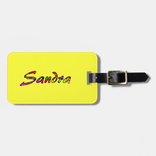 Sandraの旅行アクセサリー 荷物タグ ラゲッジタグ (正面横)