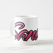 Sandra faded pink Tasse Teetasse Kaffeetasse コーヒーマグカップ (正面左)