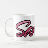Sandra faded pink Tasse Teetasse Kaffeetasse コーヒーマグカップ (左)