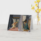 Sandro Botticelliによる受胎告知 カード (黄色い花)