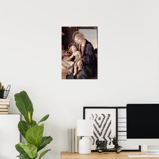 Sandro Botticelli – 本のマドンナ ポスター (ホームオフィス)