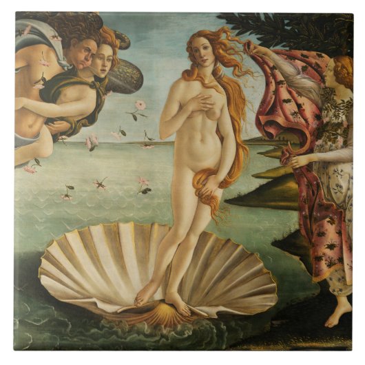 Sandro Botticelli – 金星の誕生 タイル (正面)