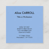 Sandro Botticelli – 金星の誕生- QRコード スクエア名刺 (裏面)