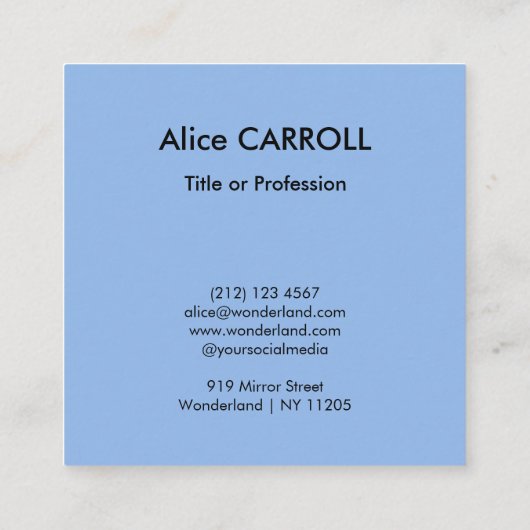 Sandro Botticelli – 金星の誕生- QRコード スクエア名刺 (裏面)