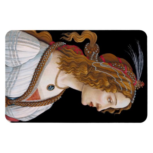 Sandro Botticelli - Portrait of Simonetta Vespucci マグネット (横)