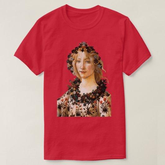 Sandro Botticelli Primavera 1 Tシャツ (デザイン正面)