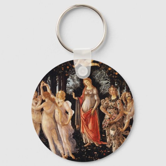 Sandro Botticelli Primavera Fine Art キーホルダー (正面)
