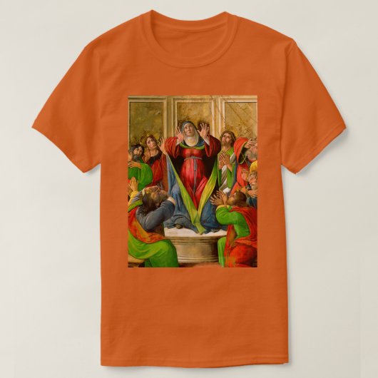 Sandro Botticelli quotDescent Of The Holy Ghostquo Tシャツ (デザイン正面)