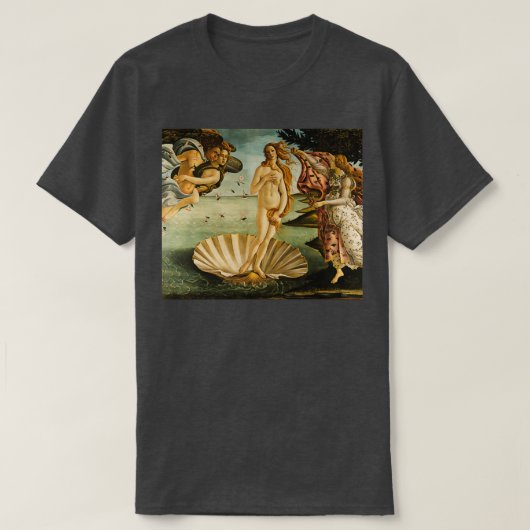 Sandro Botticelli quotVenusquotの誕生 Tシャツ (デザイン正面)