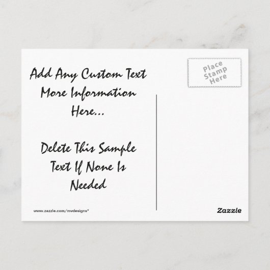 Sand'sハートはがき結婚に感謝ビーチ ポストカード (裏面)