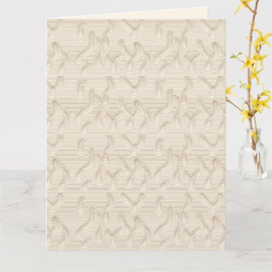 Sands of Motion OP Art カード (黄色い花)