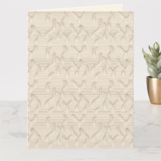 Sands of Motion OP Art カード (小さな植物)