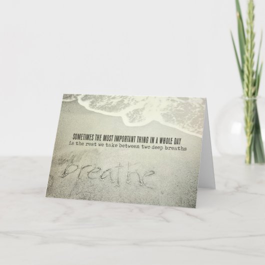 SANDSCRIPTグリーティングカード サンキューカード (正面)