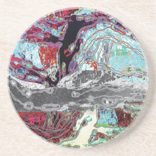 Sandstone Coaster – Strata Pulse コースター (正面)