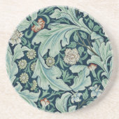 SANDSTONE COASTER : WILLIAM MORRIS : FLORAL DESIGN コースター (正面)