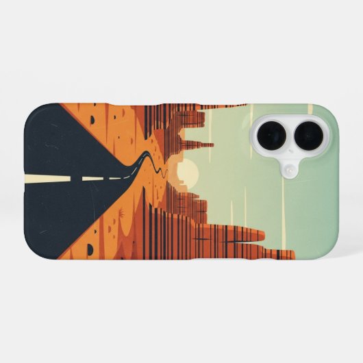 Sandstone Roadway iPhone 16ケース (裏面横)