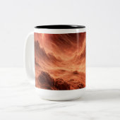 Sandstorm on Orange Planet ツートーンマグカップ (正面左)