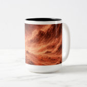 Sandstorm on Orange Planet ツートーンマグカップ (正面右)
