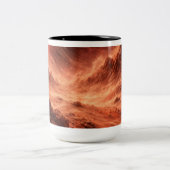 Sandstorm on Orange Planet ツートーンマグカップ (中央)