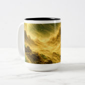 Sandstorm on Yellow Planet ツートーンマグカップ (正面左)