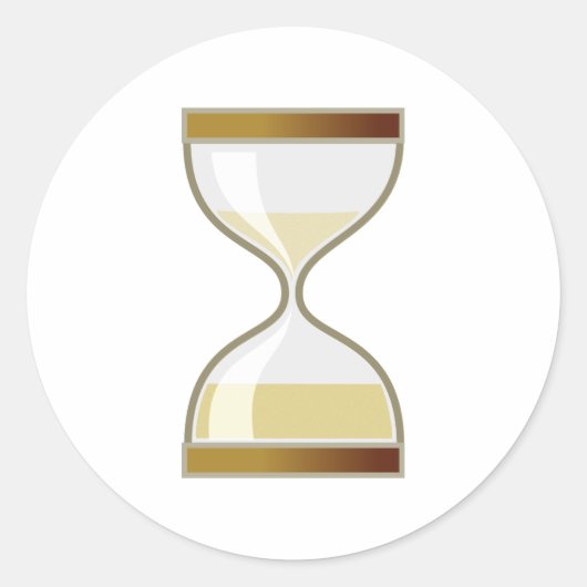 sanduhr eieruhr hourglass ラウンドシール (正面)