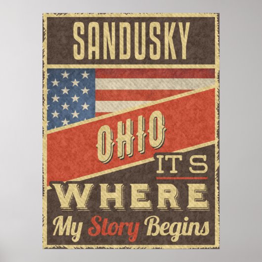 Sandusky Ohio ポスター (正面)