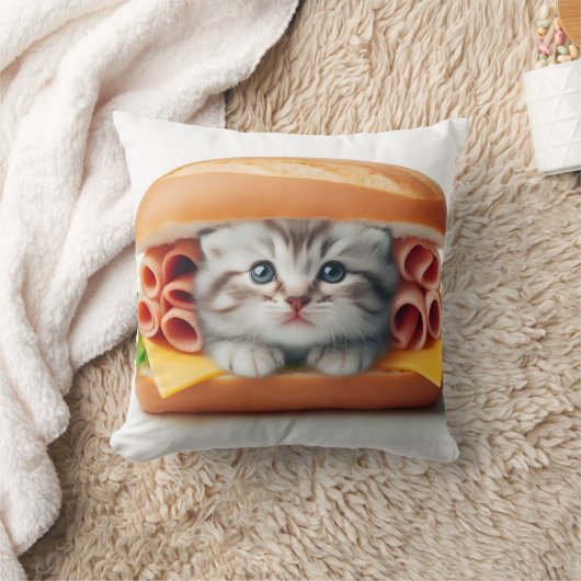 sandwich cat クッション (ブランケット)