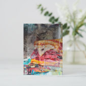 sandwich junk journal Mixed Media Collage ポストカード (スタンド正面)