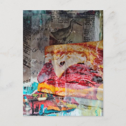 sandwich junk journal Mixed Media Collage ポストカード (正面)