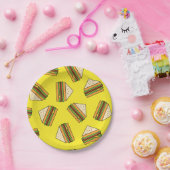 Sandwich Seamless Pattern | Sandwich Puns| Sandwic ペーパープレート (パーティー)
