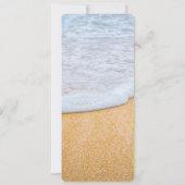 SandyビーチとFoamy Surf写真 招待状 (裏面)