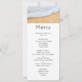 SandyビーチとFoamy Surf写真 招待状 (正面)