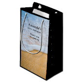 SandyビーチとFoamy Surf -誕生日ありがとう スモールペーパーバッグ (正面アングル)